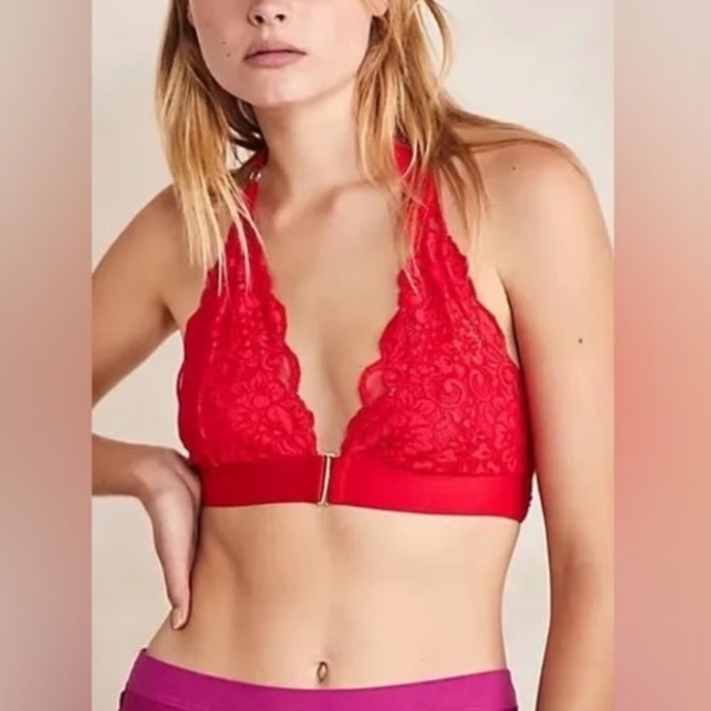 Free People brand HAH Groupie Bralette Siren Red